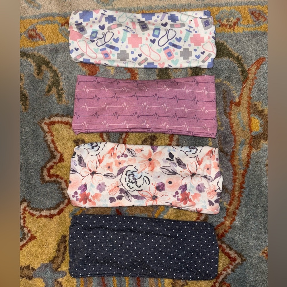 Colorful Patterned Headbands Set